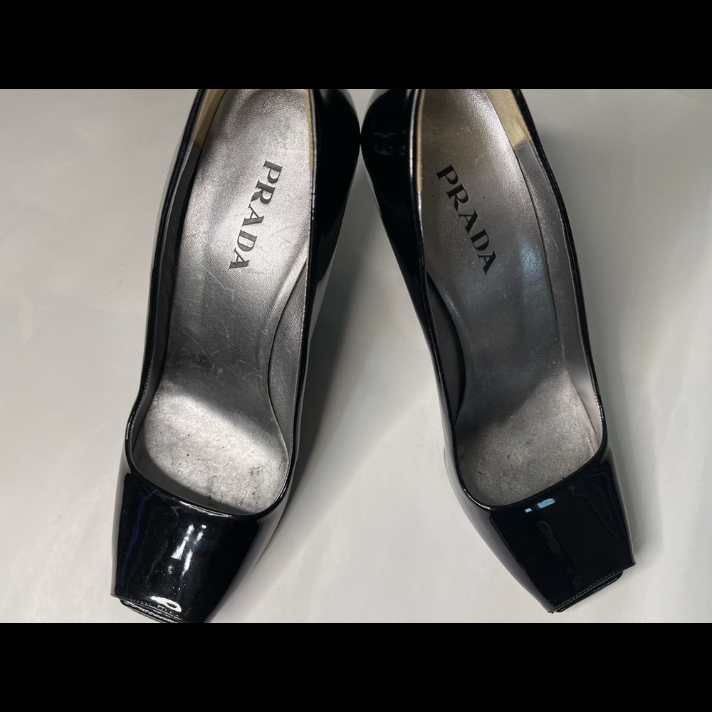 Prada peep toe wedge - Picture 2 of 8